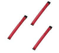 Uonlytech 3pcs Touch Screen Stylus Pens Case Red Leather Cover Elastic Clip for Pencil Holder