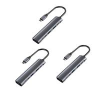 Uonlytech 3pcs Type- Usb Ports for Laptops and Multi-usb Adapter for Data Transfer and Charging No Driver Required Computer Accessory for Use
