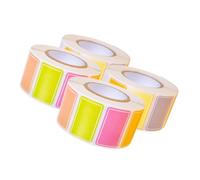 Uonlytech 4 Rolls Writable Sticky Labels Blank Adhesive Name Tags for Classification Easy Peel Off Self Adhesive Stickers for Home Office Storage and Organization