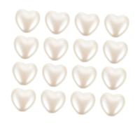 Uonlytech 400pcs Heart Shaped Beads for Jewelry Making Dainty Abs Love Charms for DIY Crafts No Embellishments for Valentines Day Projects and Seasonal Decorations