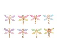 Uonlytech 40pcs Colorful Resin Dragonfly DIY Accessories Set, Lifelike Insect Charms for Crafts, Handmade Fridge Magnet Materials, Creative Beading Jewelry Making Kit for Art Projects