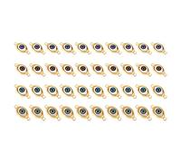 Uonlytech 40Pcs Eye Pendant Charms for Jewelry Making Dual Alloy Findings for Necklaces Bracelets and DIY Crafts Skin Friendly and Shiny Design