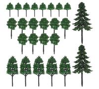 Uonlytech 40pcs Mini Diorama Trees Mixed: Miniature Forest Diorama Trees - Railroad Scenery Architecture Plants For Diy Scenery Landscape
