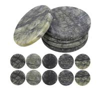 Uonlytech 40pcs Skipping Stones Natural Flat River Rocks for Water Skipping Game , Outdoor Pool Stone Game Set for Social Gatherings and Aquatic