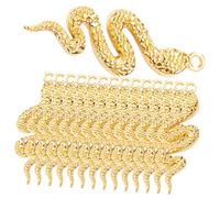 Uonlytech 48Pcs Snake Charms for Jewelry Making Western Pendants for DIY Crafts for Bracelets Necklaces and Key Chains Great for Handcraft Lovers