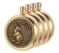 Uonlytech 4Pcs Antique Rabbit Charms for DIY Crafts Zodiac Keychain Pendants for Jewelry Making Vintage Charm for Men Women for Rabbit Lovers