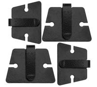 Uonlytech 4pcs Car Radio Microphone Hanger Clip Metal and Plastic Mic Holder for Ic-2720h Ic-2820ht M241 Dr635 Car Radio Mount Fixing Accessories