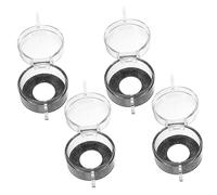 Uonlytech 4pcs Emergency Stop Button Covers Transparent Button Protectors for Safety for Electrical Devices Protector for Garage Elevator and Household Use