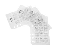 Uonlytech 4PCS Frosted Plastic Binder Dividers Matte Non Reflective Calendar Inserts for DIY Planner Organization Tear Resistant PP Plastic with Open Ring Design for Notebooks and Office Use