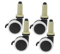 Uonlytech 4pcs High Chair Wheels Plastic Swivel Casters Easy Installation Easy Turning Replacement Accessories for Baby Dining Chair Parents Random Color