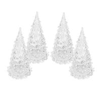 Uonlytech 4pcs LED Christmas Tree Twinkling Tree Small Xmas Tree With Lights Table Top Christmas Tree With Lights Christmas Ornaments Indoor for Home Office