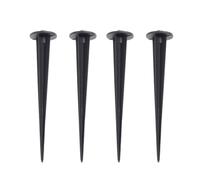 Uonlytech 4pcs Light Stakes Ground Spike Stake Solar Lights Replacements Accessories with M5 Screw for Walkway Patio Path Lawn Garden Yard Decor
