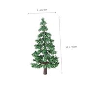 Uonlytech 4pcs Mini Landscape Tree Model for Sand Table Decor Realistic Simulation Craft Plants Compact for DIY Micro Scenery and Model Layout