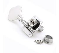 Uonlytech 4Pcs Open Gear Bass Vintage Machine Heads Tuners Guitar Tuning Pegs Bass Guitar Tuning Keys Electric Bass Machine Heads for Guitar, Sliver