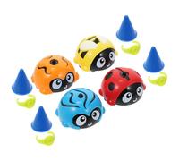 Uonlytech 4pcs Outdoor Gyro Funny Insect Shape Plastic Spinning Tops Playthings for Festival and Travel
