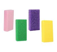 Uonlytech 4pcs Pedicure Tool Foot Skin File Scrubber Pu Material Comfortable to Hold Practical Foot File Tool for Exfoliating Sole Dead Skin Removal Random Color