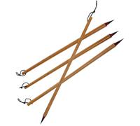 Uonlytech 4pcs Portable Bamboo Calligraphy Pens Multi-function Writing Brush Set for Students Suitable for Traditional Calligraphy and Painting