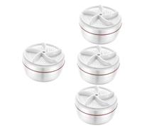 Uonlytech 4pcs Portable Washing Machine Mini Washer for Travel Small Laundry Cleaner Dorm Sock Washer