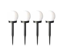 Uonlytech 4Pcs Solar Garden Lights Stakes Round Globe Garden Stake Light Solar Pathway Lights for Outdoor Lawn Backyard Patio Yard Path Pathway Driveway Walkway