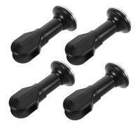 Uonlytech 4pcs Stainless Steel Toilet Partition Foot Bathroom Stall Hardware for Public Restrooms Durable Support Legs for Stability Quick Installation and Easy Maintenance Restroom