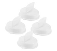 Uonlytech 4pcs Universal Microwave Oven Knobs White Replacement Timer Control Buttons for Kitchen Appliances
