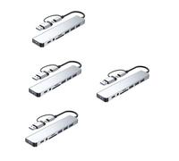 Uonlytech 4pcs Usb Hub Multi-port Adapter Splitter for Laptop Additional Ports Usb Connector Hub for Desktop and Notebook for Scenarios