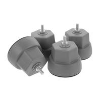 Uonlytech 4pcs Washing Machine Feet Pads Stabilizer Cushions for Washer and Dryer Shockproof Non- Design Grey Elephant Foot Shape for Laundry Room