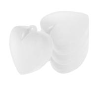 Uonlytech 4pcs White Heart-shaped Balloon Weights for Table Centerpiece, Decorative Balloon Pendants for Shower, Wedding, Birthday Party Event Anchors