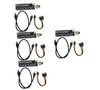 Uonlytech 4sets Pcie Graphics Card Extension Adapter to Riser for Enhanced Performance for Gaming and Mining Applications