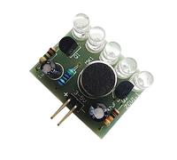 Uonlytech 5 Led Flashing Lamp Module Voice Control Diy Sound Activated Led Fr-4 Pcb 3v-5v