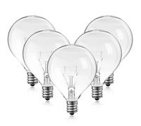 Uonlytech 5 Pack Wax Warmer Bulbs Replacement 230V 25W Incandescent Bulbs Bulb, G50 E12 Light Bulbs for Full Size Warmers Wax Diffuser Lava Lamp