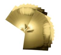Uonlytech 5 Packs Metallic Gold Cardstock Paper: A4 Size with Mirror Finish - Wedding Cards & Greeting Cards Making Supply - Perfect for Scrapbooking and Origami