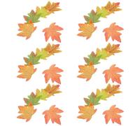 Uonlytech 500pcs Artificial Autumn Fall Maple Leaves Set, Faux Maple Leaf Decorations for Thanksgiving Crafts, Wedding Centerpieces, and Photo Background Scatter