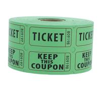 Uonlytech 500pcs Lottery Draw Tickets Entertainment Tickets Party Game Raffle Tickets Holiday Raffle Tickets Door Prizes Raffle Tickets Entrance Ticket Light Green 170g Double Offset Paper