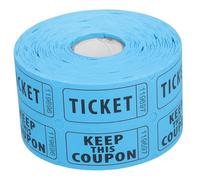 Uonlytech 500pcs Lottery Draw Tickets Game Raffle Tickets Party Supplies Christmas Raffle Tickets Party Raffle Tickets Prizes Tickets Concert Tickets Sky-blue 170g Double Offset Paper