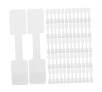 Uonlytech 500pcs White Self Adhesive Blank Jewelry Price Labels Medium Rectangular Stickers for Residue Pricing and Display Strong Adhesive Tags for Jewelry and Merchandise Marking