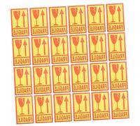 Uonlytech 500Pcs Yellow Fragile Package Stickers Strong Adhesive Self Adhesive Packing Warning Labels for Moving Shipping Care Boxes Cartons Pallets