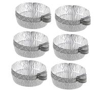 Uonlytech 50pcs Aluminum Foil Weighing Dish Aluminum Tray Aluminium Trays Disposable Serving Tray Disposable Trays Sample Weighing Trays Weigh Boats Reloading Equipment Liquid Supplies