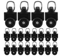 Uonlytech 50pcs Curtain Track Rollers - Replacement Gliders with Connector Clips - Smooth Silent Roller Wheels for Ceiling Curtain Track Systems