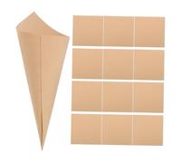 Uonlytech 50pcs Kraft Paper Wedding Confetti Cones Durable Petal Holders for Party Favor DIY Decoration Biodegradable Paper Cones for Weddings and Celebrations