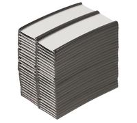 Uonlytech 50pcs Magnetic Label Holders Clips 76x25mm Removable Paper Tags for Warehouse and Supermarket Shelf Price Display