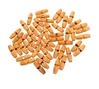 Uonlytech 50pcs Vintage Wooden Horn Toggle Buttons Single Hole for Coat Clothes Garments Smooth Polished Sturdy Sewing Accessories for DIY Sweaters Jackets Easy to Sew