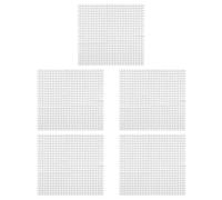 Uonlytech 5mm Self-Adhesive Silver Mirror Tiles for DIY Crafts - 5 Sheets Reflective Mosaic Squares for Art Projects, Wedding Decor, and Scrapbooking