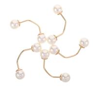 Uonlytech 5Pcs Elegant Pearl Brooch Pins for Women Invisible Modesty Buttons Safety Pins for Clothes Decorative Accessories for Sweaters and Blouses Versatile Fashion Enhancements