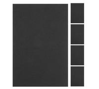 Uonlytech 5pcs Flame Retardant Welding Blanket - 2.5mm Carbon Felt Heatproof - 6x2" Fireproof Pad for Soldering Fire-Pit High Temperature Insulation Welding