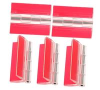 Uonlytech 5pcs Self Adhesive Acrylic Piano Hinges for Cabinet Doors Heavy Duty Continuous Furniture Hinges with Strong Adhesive Easy Install Acrylic Glass Metal Panels