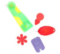 Uonlytech 5Pcs Sewing Threading Tools Needle Threader Set for Hand Sewing DIY with Thumb Square Floral Gourd Multifunctional Threaders for Craft Random Color Random Color