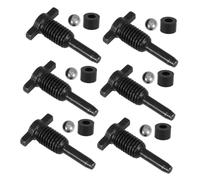 Uonlytech 6 Sets Hydraulic Jack Accessories Precision Engineered Return Replacement Valve Seal for Vertical Jack Pump Durable Steel Ball Construction for Vehicle and Industrial Repair