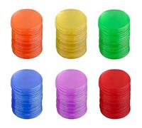 Uonlytech 600pcs 19mm Colored Bingo Chips Game Counters Bingo Markers for Hall and Counting Activities