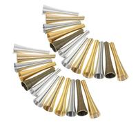 Uonlytech 60pcs Metal Trumpet Flower Bead Caps for Jewelry Making Smooth Surface End Caps for DIY Ornament Craft Durable Jewelry Accessories